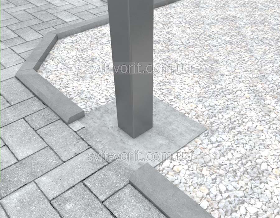 Забетонированные металлические сердечники Ворота своими руками - Забетонированные металлические сердечники