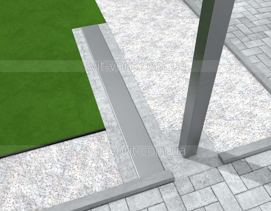 Закладная деталь для установки роликовых опор и привода Ворота своими руками - Швеллер фундамент для установки роликовых опор и привода