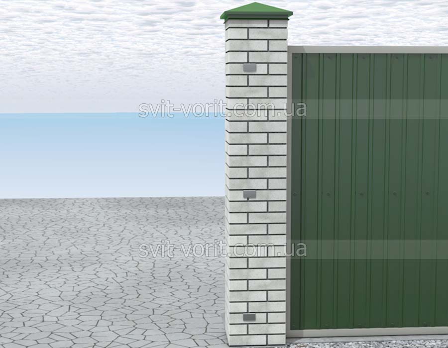 Кирпичная кладка с закладными деталями для нащельников Ворота своими руками - закладные деталями для нащельников